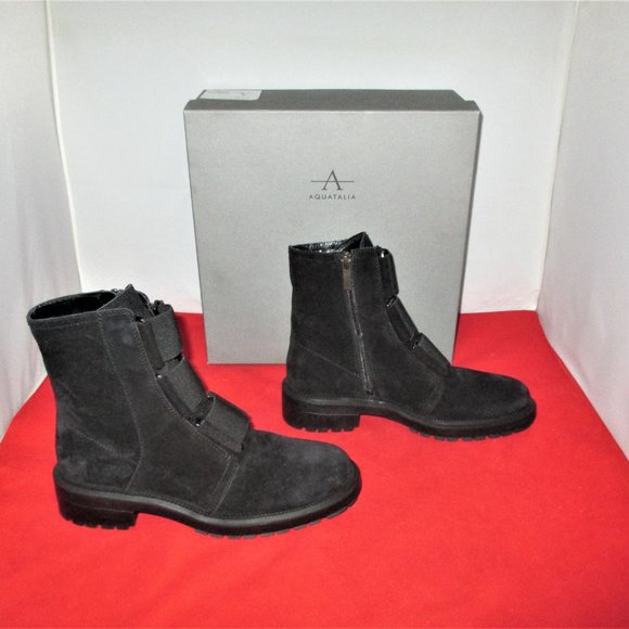 Aquatalia Shoes - AQUATALIA Liv Elastic Detail Weatherproof Boot